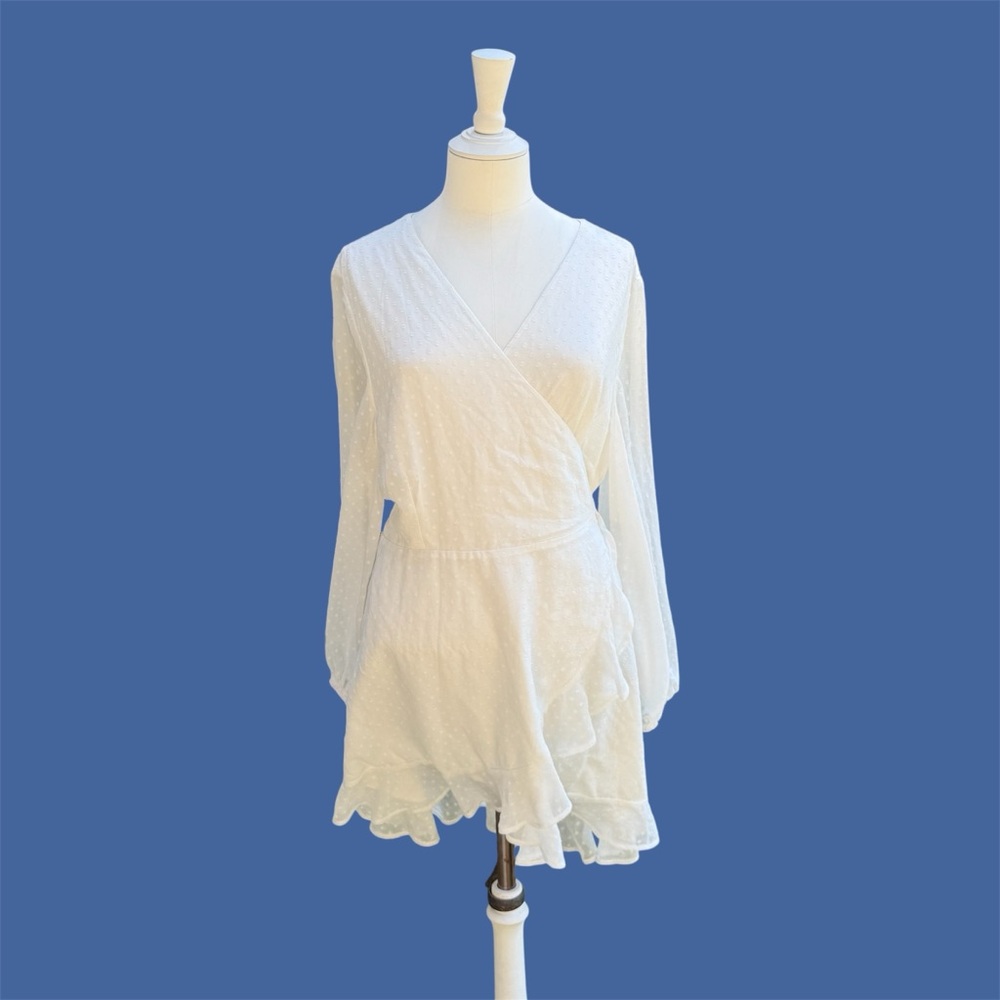 Flowy white summer dress